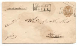 GS Neusalz 18?? Nach Stettin - Brief Ohne Inhalt - Postal  Stationery