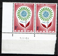 1299 Paire  **  Cd  13VIII64 - Unused Stamps