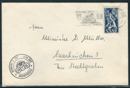 SAAR MiNr. 284 Portogerechte EF Vom 30.4.54 2. Gewichtsstufe, Sonderstempel - Cartas & Documentos