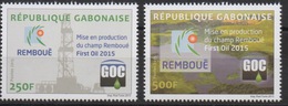 Gabon Gabun 2015 Mi. ? Mise En Production Du Champ Remboué First Pétrole GOC Gabon Oil Company Ölstamps Set Satz  MNH** - Gabun (1960-...)