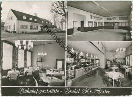 33034 Brakel Kreis Höxter - Bahnhofsgaststätte - Inhaber Walter Schlotthauber - Ansichtskarte Großformat - Brakel