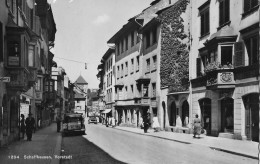 SCHAFFHAUSEN VORSTADT → Hauptstrasse Mit Oldtimern Und Passanten ►Oldtimer Mit SH-483◄ - Other & Unclassified