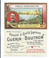 Chromo VERMEERSCH Bourgou Afrique  Explorateur  Pub: Chocolat Guérin-Boutron TB 105 X 65 Mm - Guerin Boutron