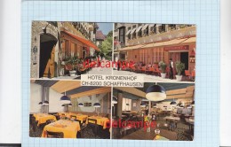 CPSM   SCHAFFHAUSEN + Hotel Kronenhof - Kirchhofplatz 7 - Multivues De L'hotel - Andere & Zonder Classificatie
