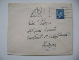 Canada Cover Montreal 1953 Sent To Switzerland, Schaffhausen - 5 C King George - Covers & Documents