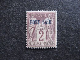 PORT-SAID:   N° 2, Neuf X. - Unused Stamps