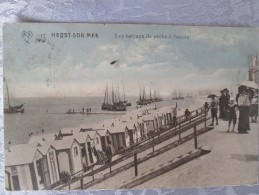 HEYST SUR MER .  LES BATEAUX DE PECHE A L ANCRE - Heist