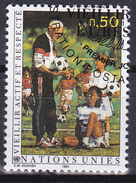 Timbre-poste Oblitéré - “Vieillir Actif Et Respecté” Papy Et Le Football - N° 241 (Yvert) - NATIONS UNIES Ge - Oblitérés