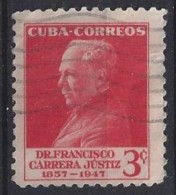 Cuba  1953  Dr. F. Carrera Justiz  (o) 3c - Gebraucht