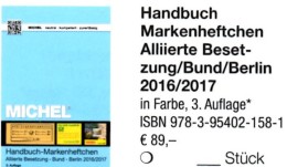 Handbuch Michel Markenhefte All.Post BRD Berlin 2017 Neu 98€ Handbook With Special Carnets Booklets Catalogue Of Germany - Books & CDs