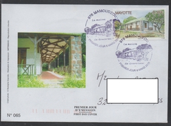 MAYOTTE - MAMOUDZOU / 2010 ENVELOPPE PREMIER JOUR  ILLUSTREE NUMEROTEE POUR LA FRANCE (ref 7264g) - Briefe U. Dokumente