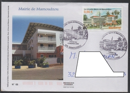 MAYOTTE - MAMOUDZOU / 2008 ENVELOPPE PREMIER JOUR  ILLUSTREE NUMEROTEE POUR LA FRANCE (ref 7264k) - Briefe U. Dokumente