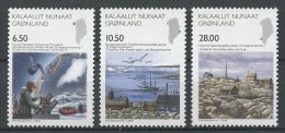 GROENLAND 2008 N° 495/497 ** Neufs MNH Superbes Cote 18 € Sciences Géophysique Espace Satellite Bateaux Voiliers Oiseaux - Ungebraucht