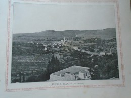 D143012.39  Palestine ISRAEL  - Ein Karem  - Ain Karem   Jerusalem Civitas S. Joannis Old Print Ca 1900 - Stiche & Gravuren