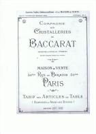 DVD 21 Catalogues Baccarat St Louis Legras Markbheinn Meisenthal Val St Lambert Portieux 1840/1957 - Glas & Kristall