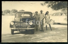1950 REAL PHOTO FOTO POSTCARD  PRAÇA DA INDIA BEIRA MOÇAMBIQUE AFRICA MOZAMBIQUE CARTE POSTALE UK CAR RHD MORRIS OXFORD - Mozambico
