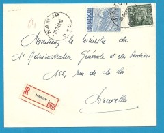 768+771 Op Brief Aangetekend Met Stempel NAMUR 1 (VK) - 1948 Export