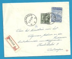 768+771 Op Brief Aangetekend Met Stempel MERKSEM 1 (VK) - 1948 Export