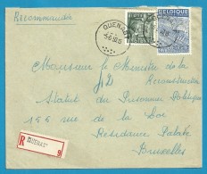 768+771 Op Brief Aangetekend Met Stempel QUENAST (VK) - 1948 Export