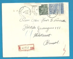 768+771 Op Brief Aangetekend Met Stempel NEERPELT (VK) - 1948 Export