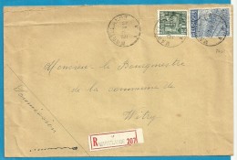 768+771 Op Brief Aangetekend Met Stempel MARTELANGE (VK) - 1948 Export