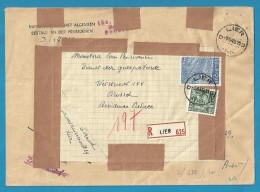 768+771 Op Brief Aangetekend Met Stempel LIER (VK) - 1948 Export