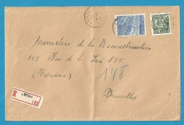 768+771 Op Brief Aangetekend Met Stempel AMPSIN (VK) - 1948 Export