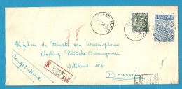 768+771 Op Brief Aangetekend Met Stempel BERLAAR (LIER)  (VK) - 1948 Export