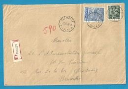 768+771 Op Brief Aangetekend Met Stempel FLEMALLE  (VK) - 1948 Export