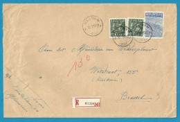 768+771 Op Brief Aangetekend Met Stempel MEENEN (VK) - 1948 Export