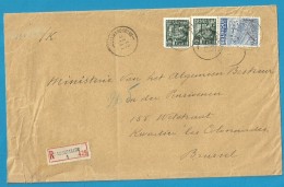 768+771 Op Brief Aangetekend Met Stempel ST-AMANDSBERG 1 (VK) - 1948 Export