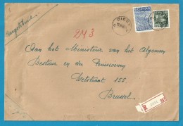 768+771 Op Brief Aangetekend Met Stempel DIEST (VK) - 1948 Export