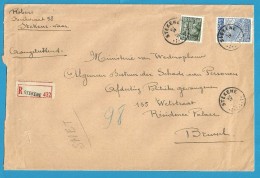 768+771 Op Brief Aangetekend Met Stempel STEKENE (VK) - 1948 Export