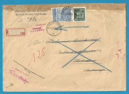 768+771 Op Brief Aangetekend Met Stempel KALMTHOUT (VK) - 1948 Export