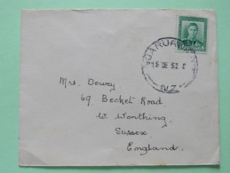 New Zealand 1952 Cover Ngarua To England - King - Briefe U. Dokumente