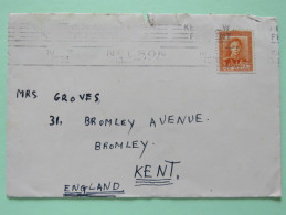 New Zealand 1952 Cover Nelson To England - King - Storia Postale