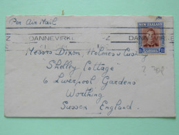 New Zealand 1952 Cover Dannevirke To England - King - Lettres & Documents