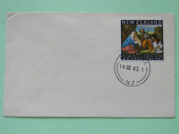 New Zealand 1963 FDC Cover - Christmas - Titian Painting - Lettres & Documents