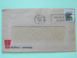 New Zealand 1964 Cover From Hamilton - Flowers - Stamp Folded With Cancel On It - Storia Postale
