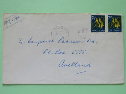 New Zealand 1969 Cover Balclutha To Auckland - Flowers - Storia Postale