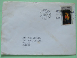 New Zealand 1972 Cover Auckland To Nelson - Christmas - Covers & Documents