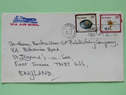 New Zealand 1983 Cover Hastings To England - Shells - Brieven En Documenten