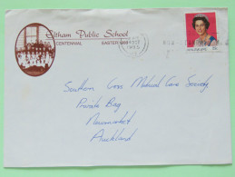 New Zealand 1985 Cover To Auckland - Queen - School Logo - Briefe U. Dokumente