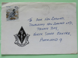 New Zealand 1987 Cover Napier To Auckland - Bitrd Duck - Radio Emergency Corps Logo - Briefe U. Dokumente