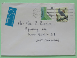 New Zealand 1987 Cover Wellington To Germany - Maori Fiber Art - Bird Kokako - Kiwi Label - Briefe U. Dokumente