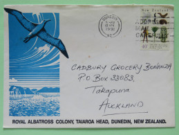 New Zealand 1991 Cover Dunedin To Auckland - Marine Birds - Albatross - Discovery Of Chatham Island - Cartas & Documentos