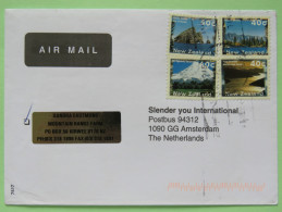 New Zealand 1996 Cover To Holland - Lanscapes Piercy Egmont Lake Wakatipu Tory Channel - Covers & Documents