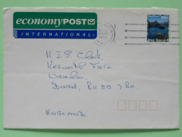 New Zealand 1998 Cover Wellington To England - Doubtful Sound - Cartas & Documentos