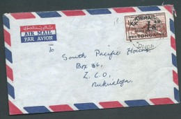 Tonga 1969 Correct Rate Locally Addressed Cover With 1S Tupou College Overprint - Tonga (1970-...)