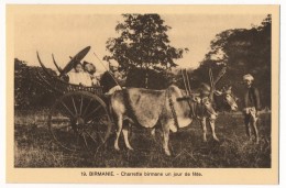 CPA - Mandaley (Birmanie) - Charette Birmane Un Jour De Fête - Myanmar (Birma)